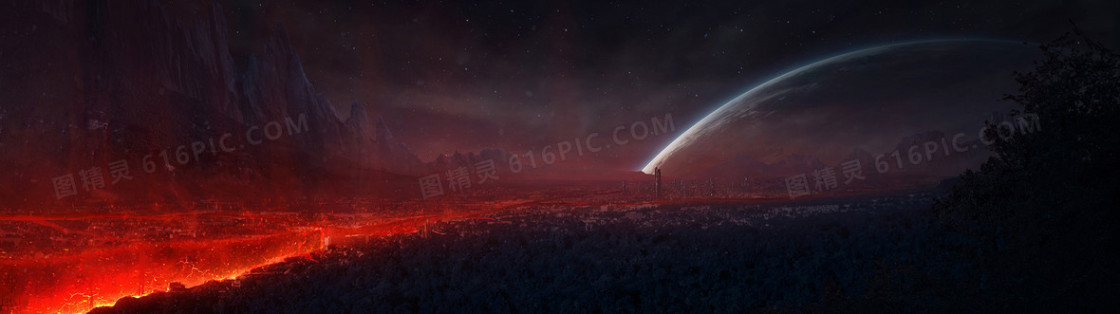 火焰酷炫星际banner