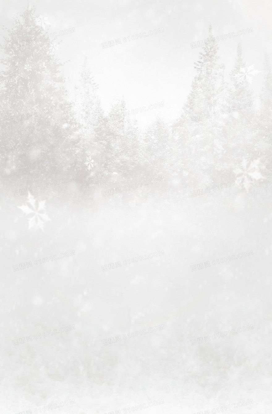 灰色浪漫雪天背景