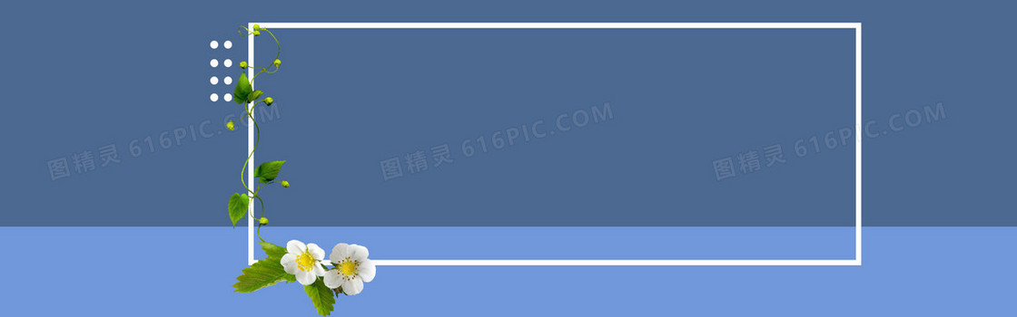 淘宝时尚简约蓝色banner