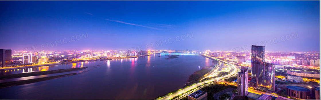 唯美夜景淘宝海报背景