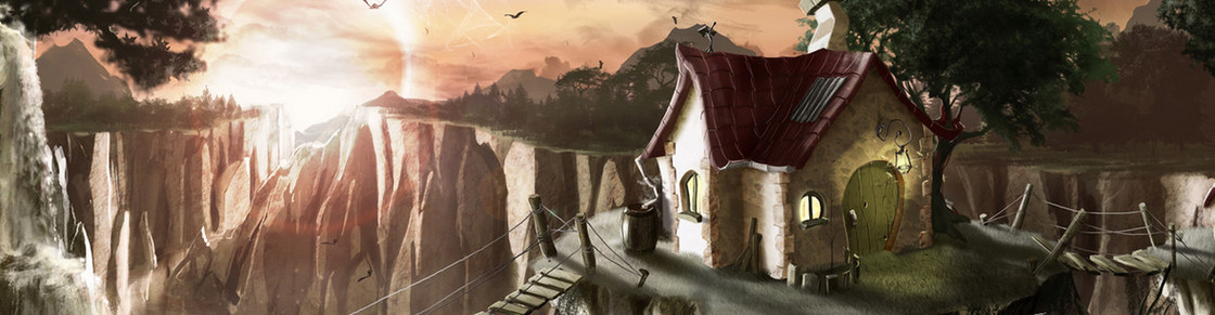 梦幻小屋背景