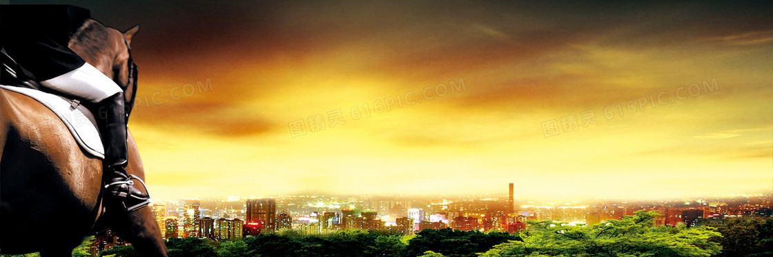 大气骏马背景