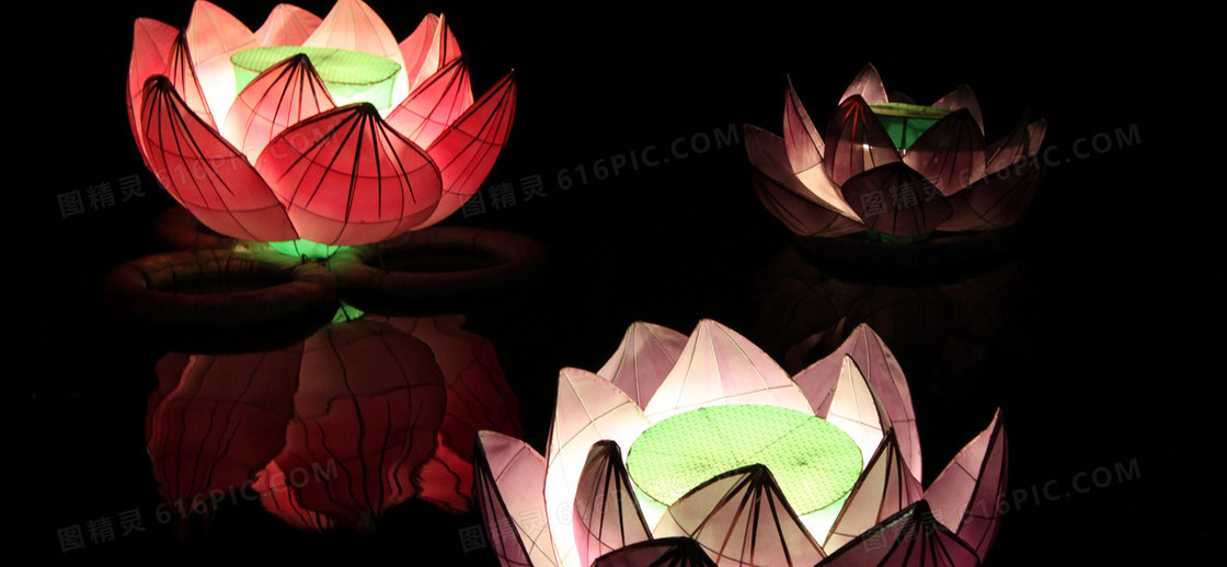 元宵节放花灯背景banner