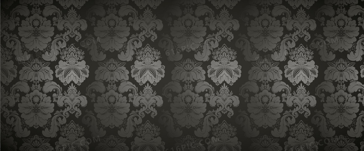 黑色花纹图案背景