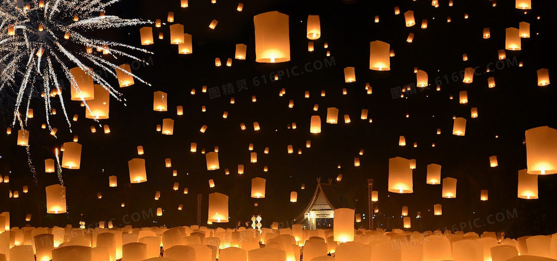 孔明灯图片