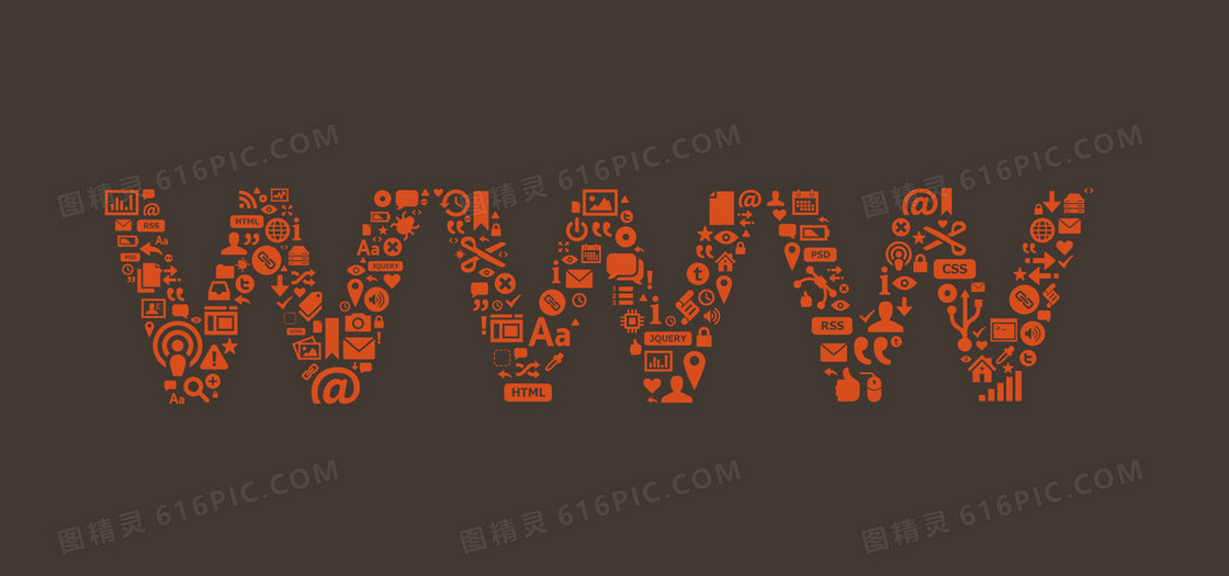 WWW文字背景素材
