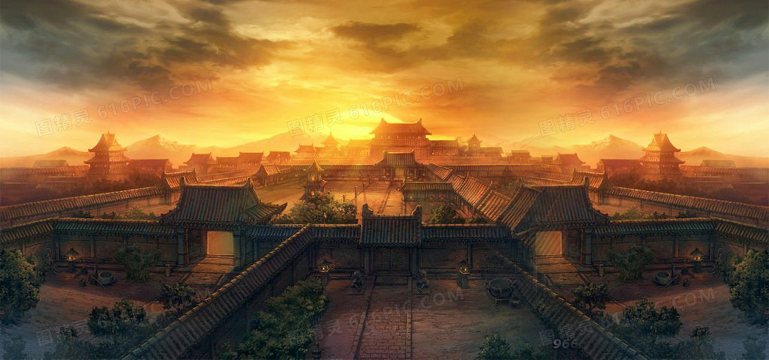 城楼背景