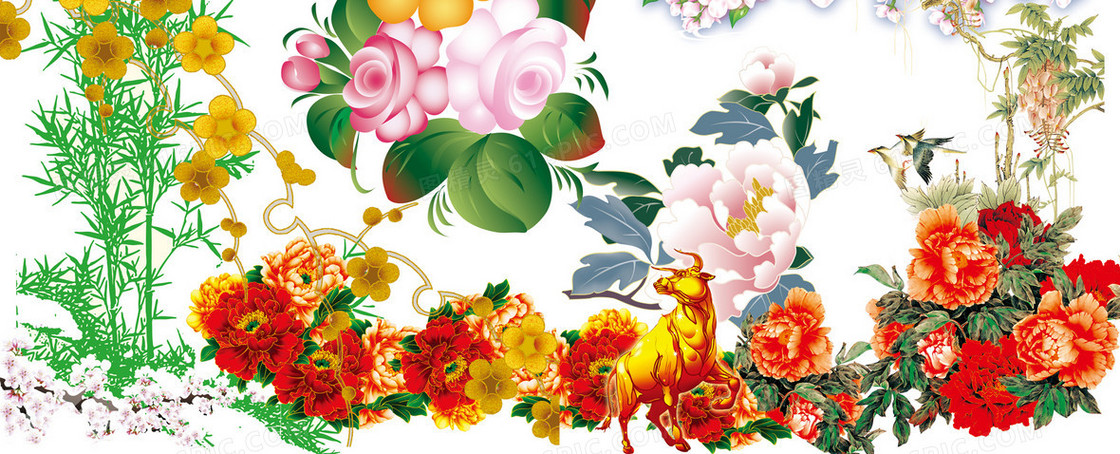 花背景