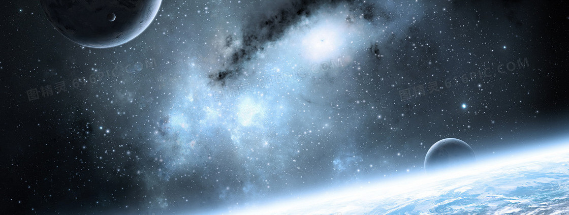 星际科幻背景banner设计