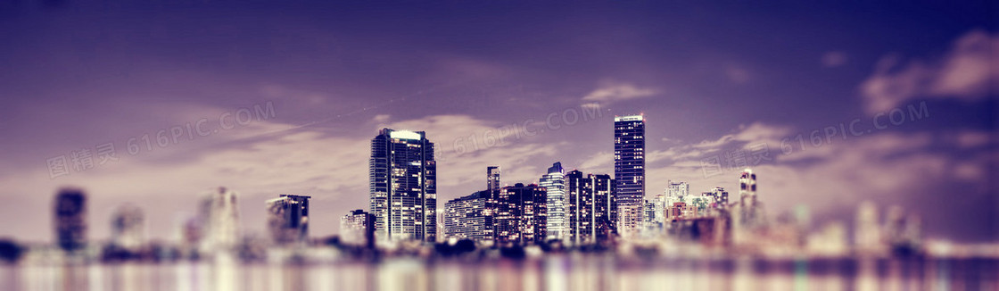 夜晚的都市背景