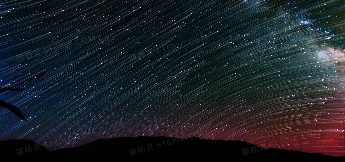 夜晚星空背景圖