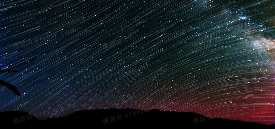 夜晚星空背景图