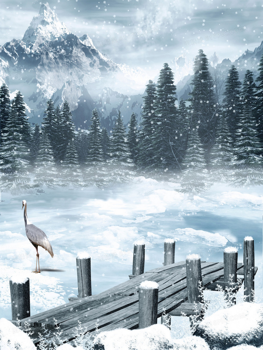 雪景背景