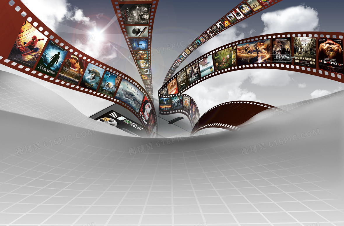 胶卷电影照片海报背景素材