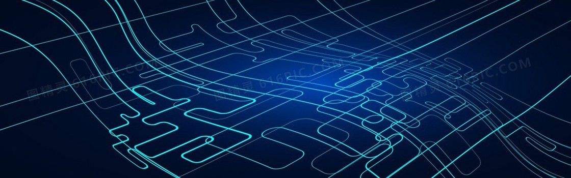 线条科技梦幻海报banner