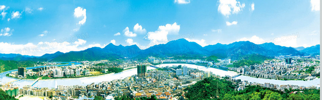 现代都市海报背景