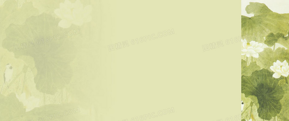 中国风荷花淘宝淡雅促销海报背景图片