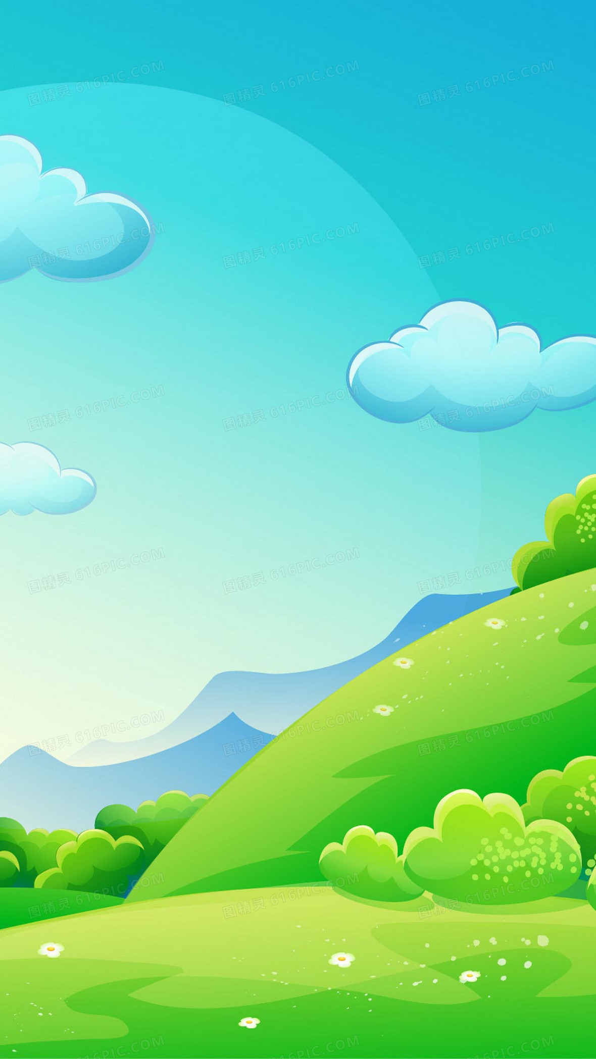 卡通树林背景图片下载_免费高清卡通树林背景设计素材_图精灵