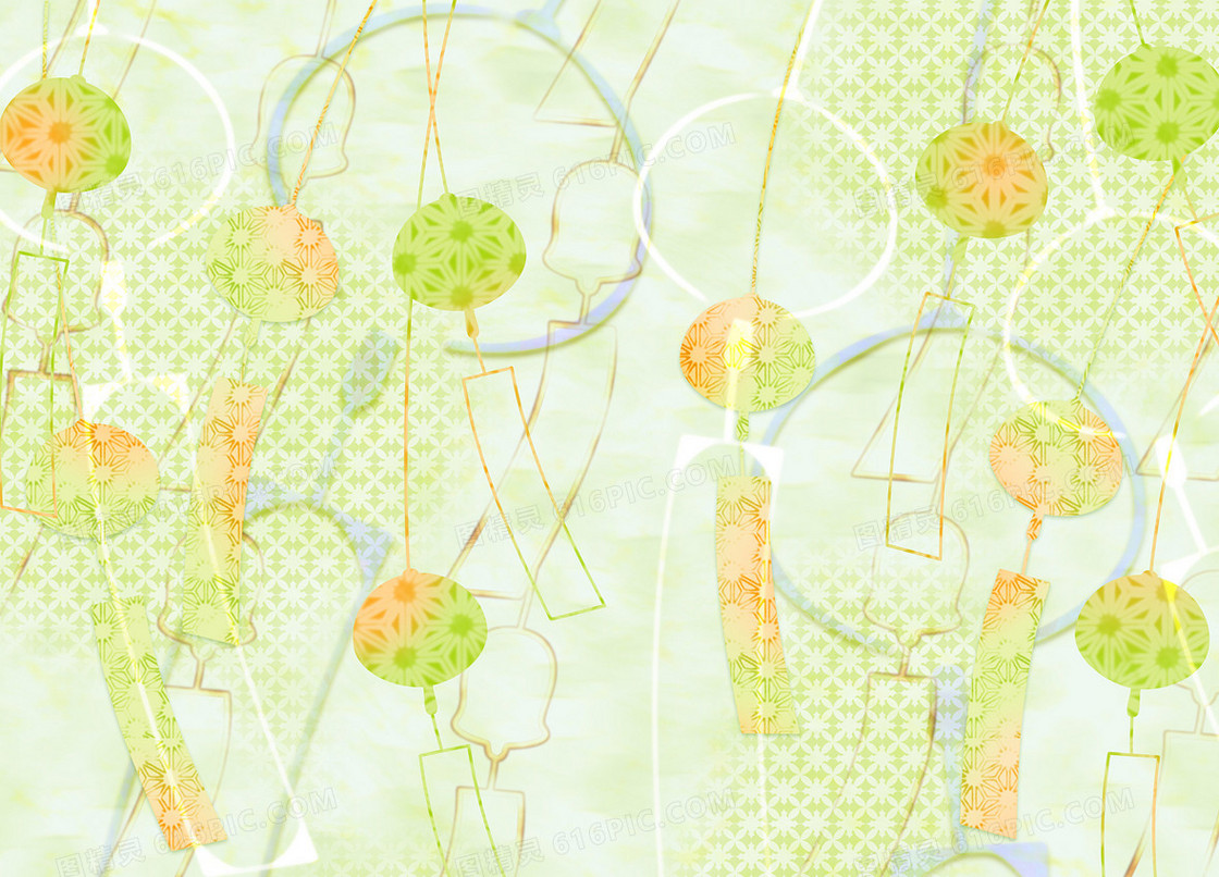 清新文艺PPT背景