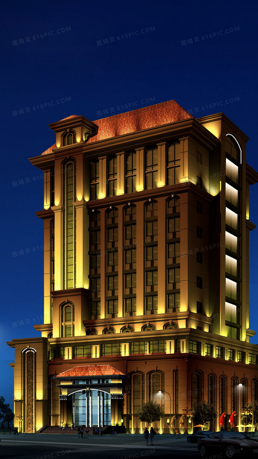 欧式建筑酒店