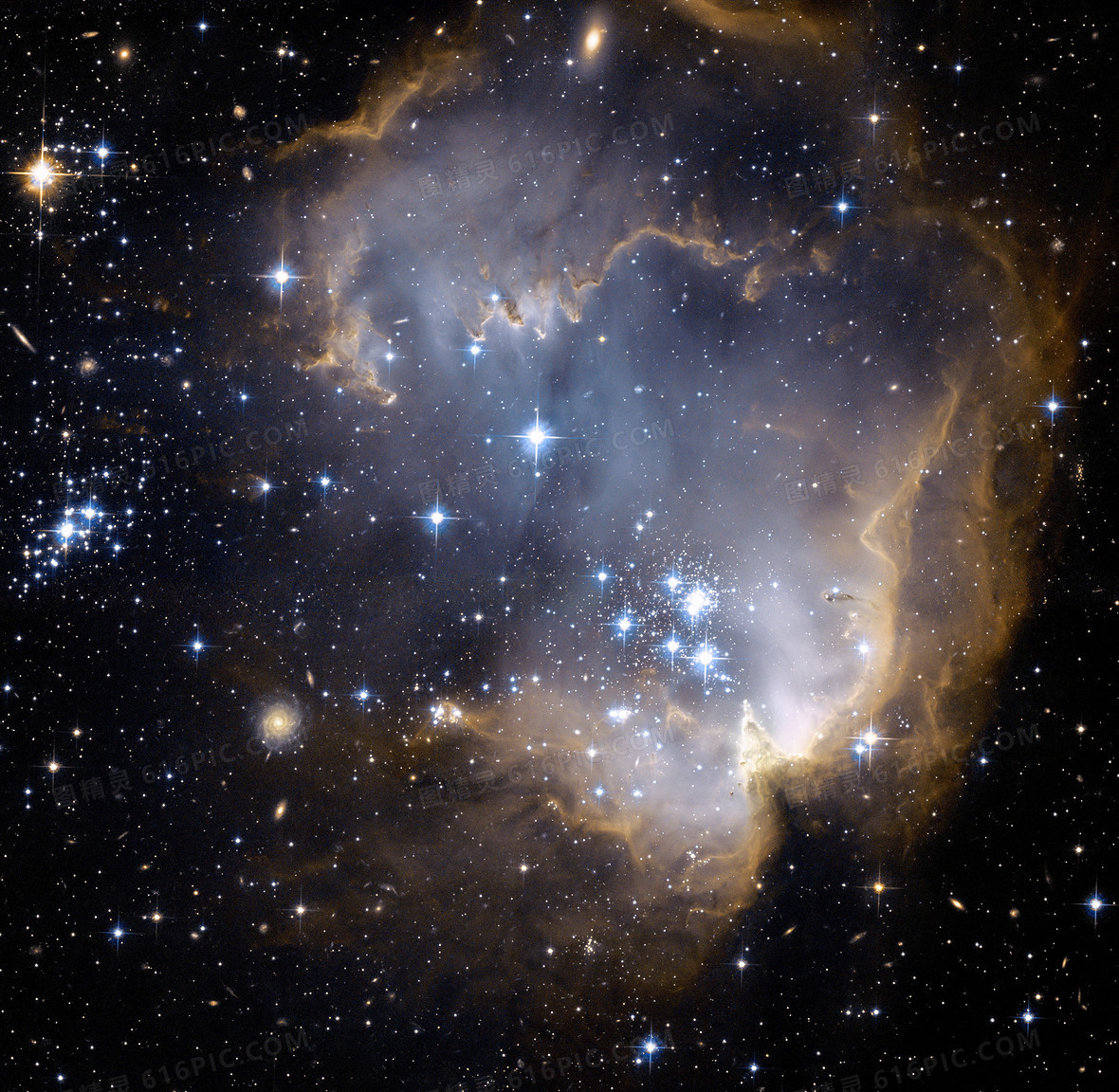 现代红色宇宙星空海报背景素材