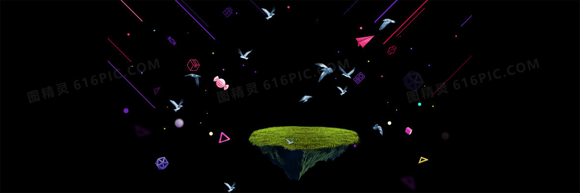 黑色童话唯美背景背景图片下载_1920x640像素jpg格式_编号vrgf9yj21