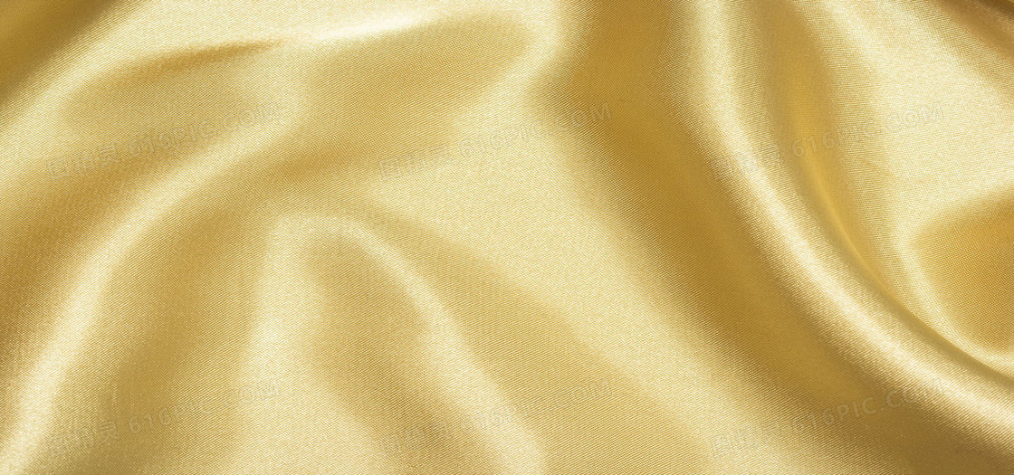 黄色丝绸背景素材图片