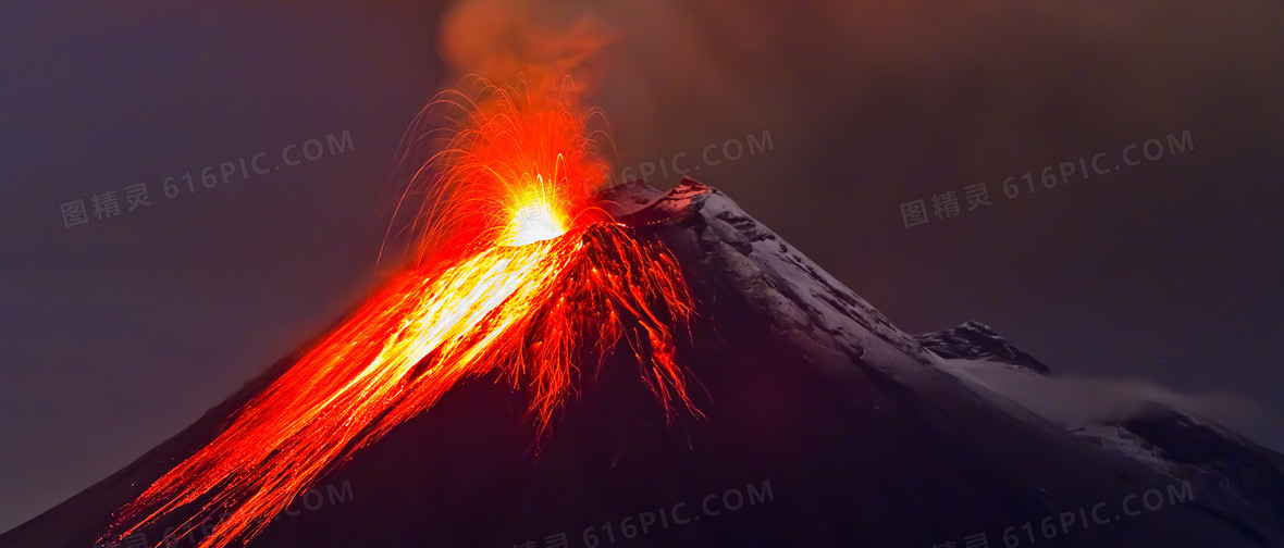 火山背景