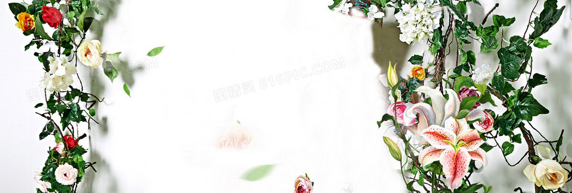 清新花藤背景
