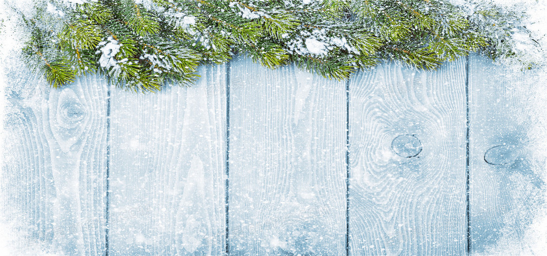 冬天雪景圣诞节海报背景