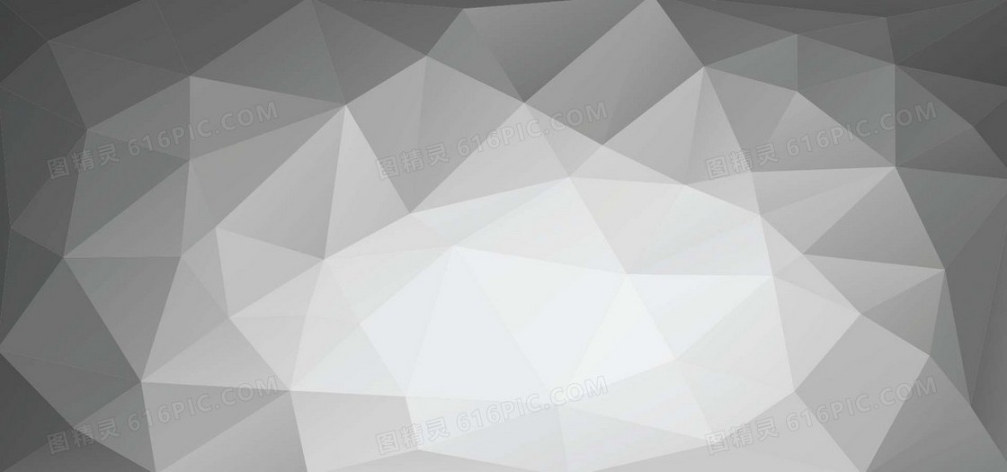 矢量黑白低多边形背景banner