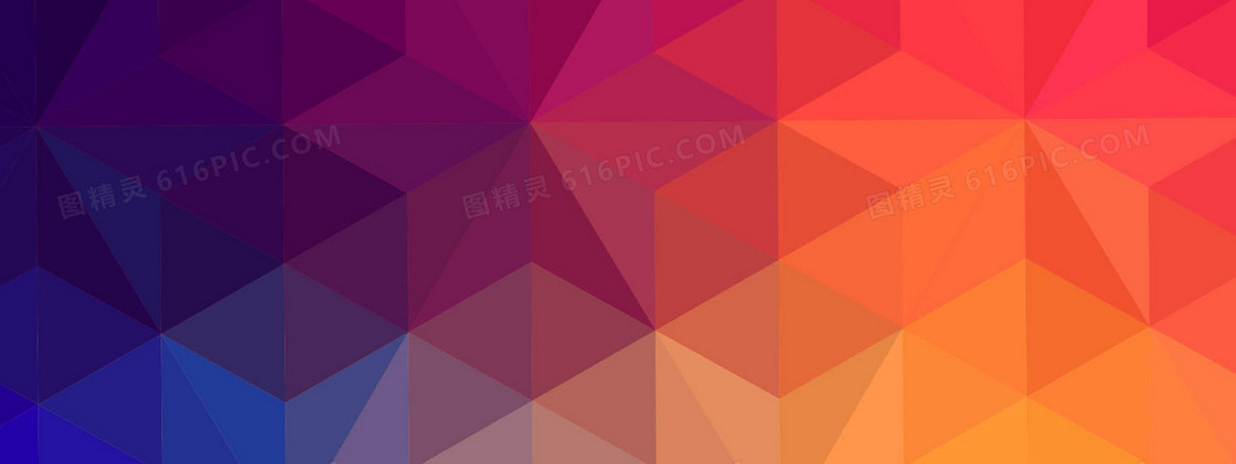 矢量低多边形背景banner