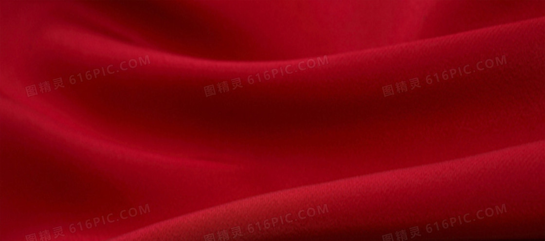 红色质感布幔纹理