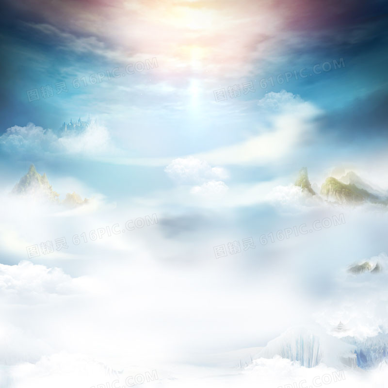 清新梦幻云彩主图