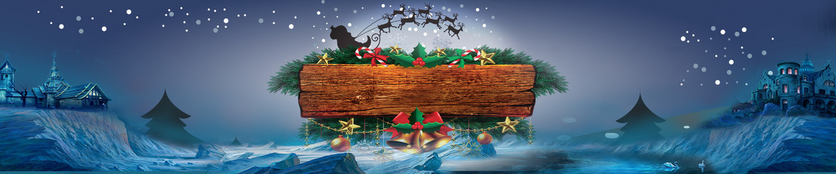 蓝色渐变圣诞节banner背景图片下载_1920x400像素jpg格式_编号vdjf52