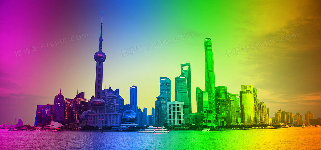 上海城市背景图
