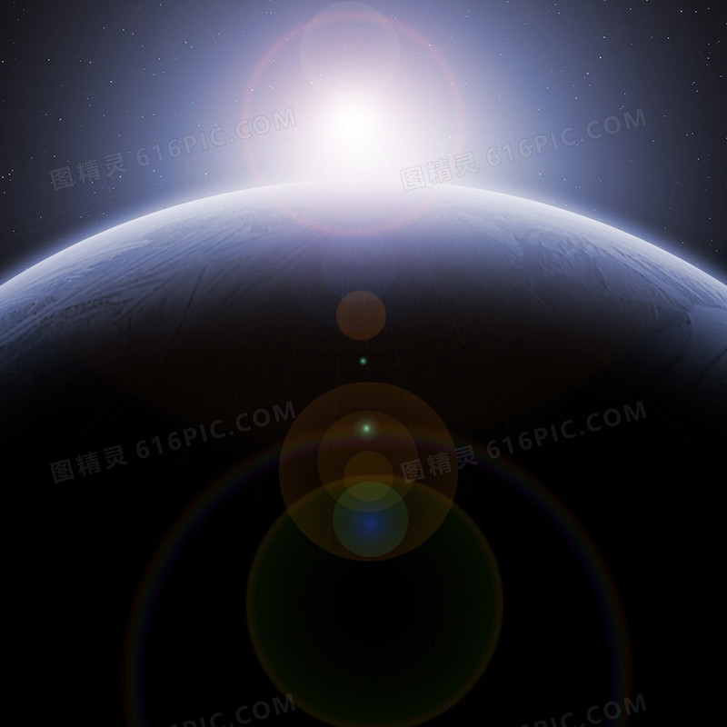 地球炫光背景