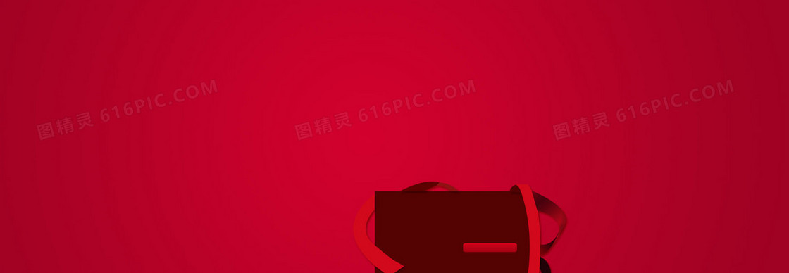红色扁平 背景
