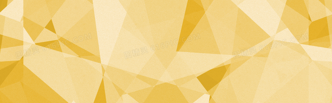 黄色几何banner