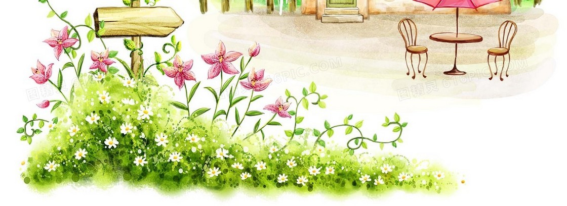 梦幻  手绘  卡通背景