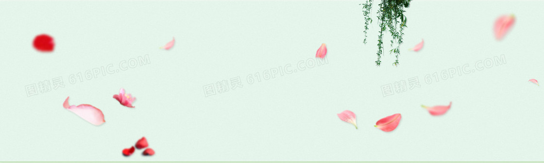 小清新背景海报 花瓣 