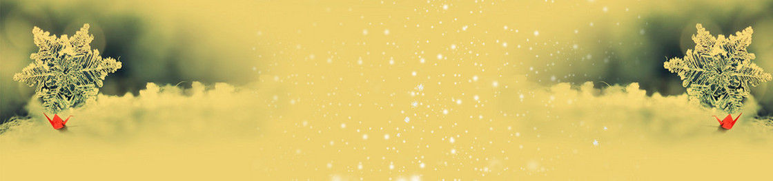 冬季雪景雪花暖宝背景banner