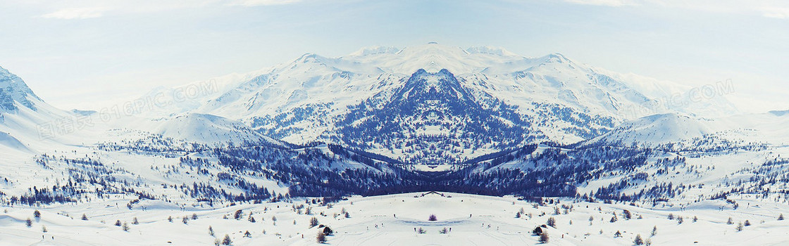 雪山背景