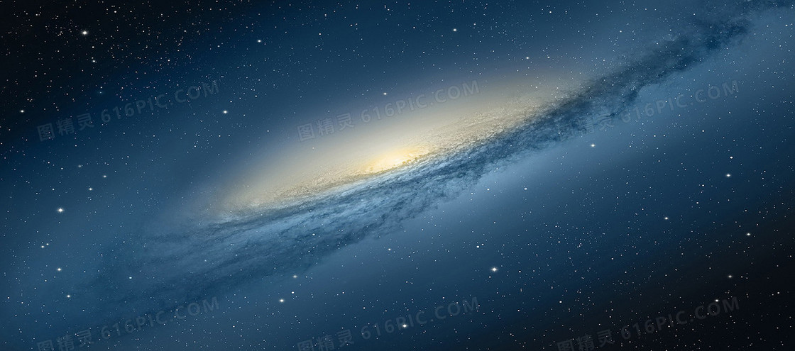 蓝色梦幻星空背景