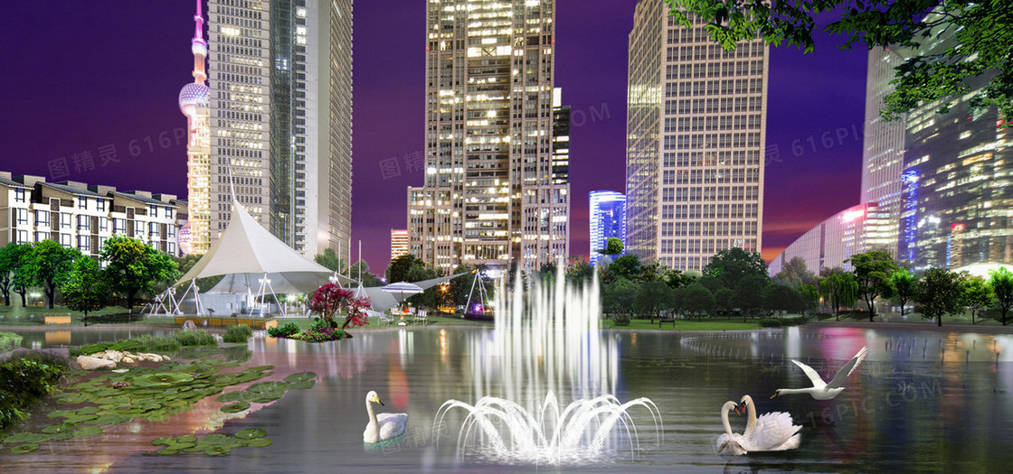 城市夜景banner
