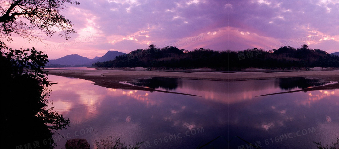 深蓝渐变星点孔明灯湖景背景背景图片下载_1664x936像素JPG格式_编号1pyfwqn29_图精灵
