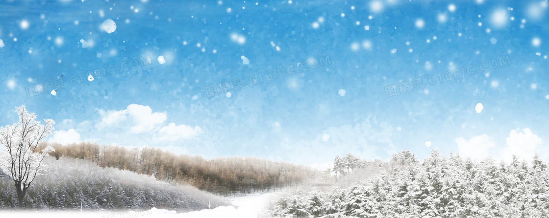 简约手绘唯美海报背景banner