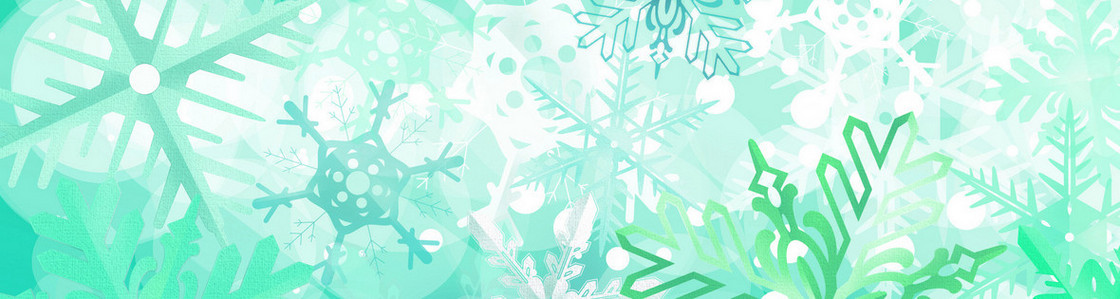 雪花创意banner背景图