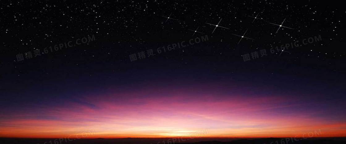 黄昏天空夜色背景