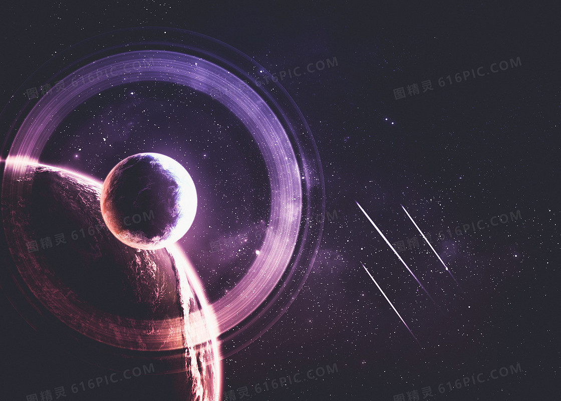 深邃无垠星空与流星